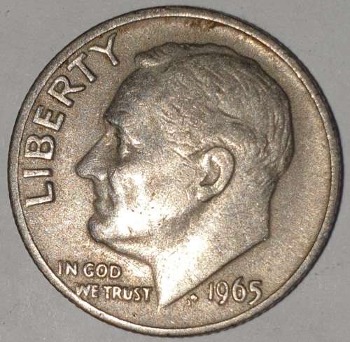 1965 - DIME - USA - ROOSEVELT ONE DIME COIN
